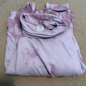 VS Pink turtleneck sweater. Pink & Purple tie dye